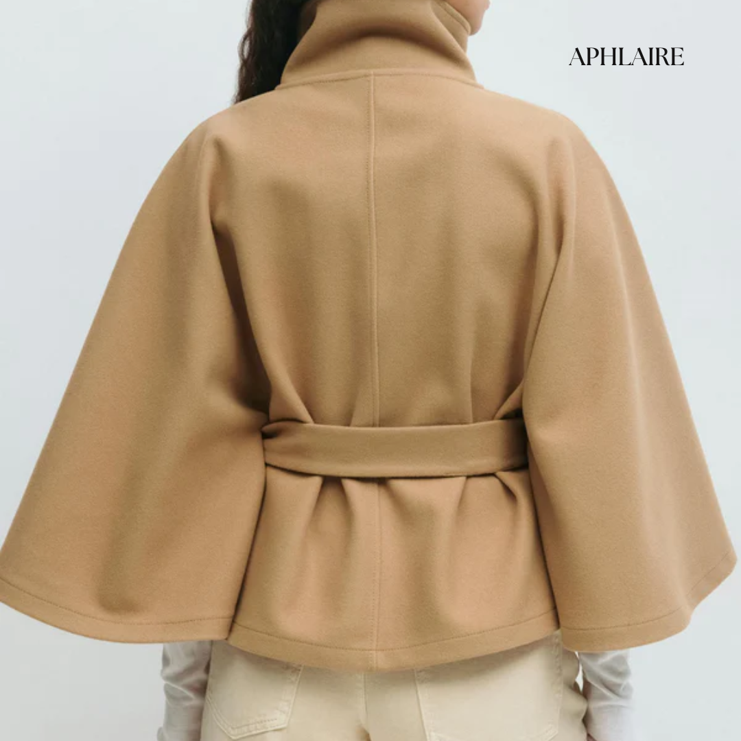 Aphlaire Belted Cape Jacket