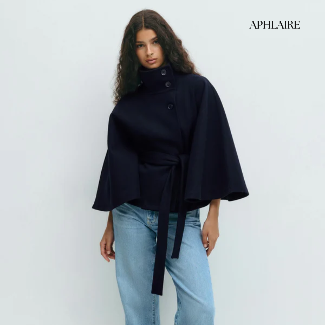Aphlaire Belted Cape Jacket