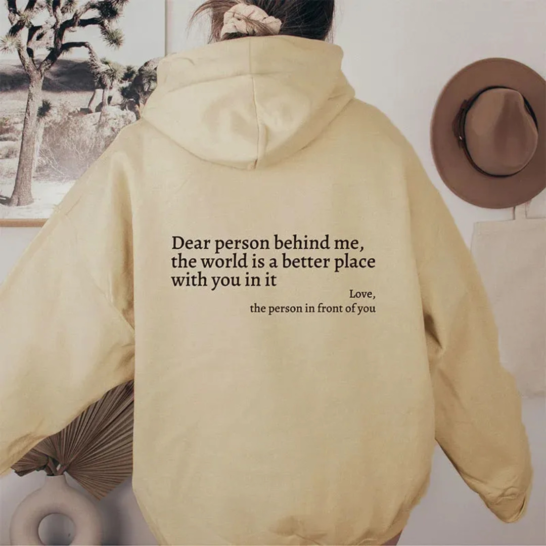 Dear Person Behind Me Hoodie - APHLAIRE