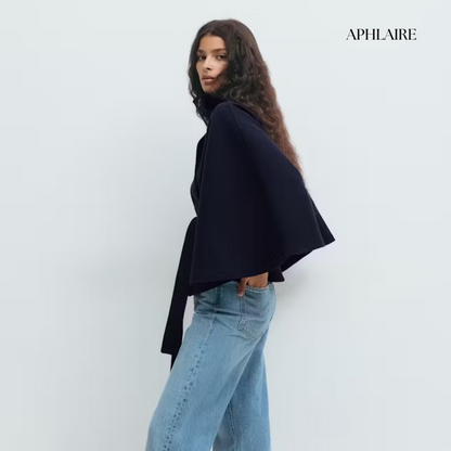 Aphlaire Belted Cape Jacket - APHLAIRE