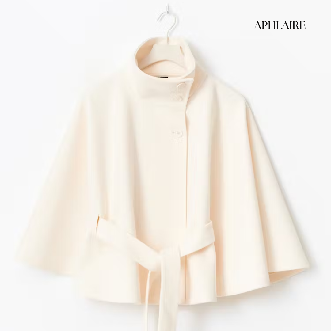 Aphlaire Belted Cape Jacket - APHLAIRE