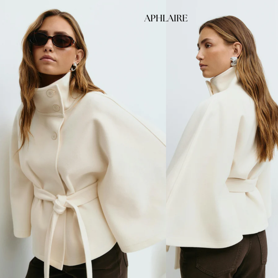 Aphlaire Belted Cape Jacket