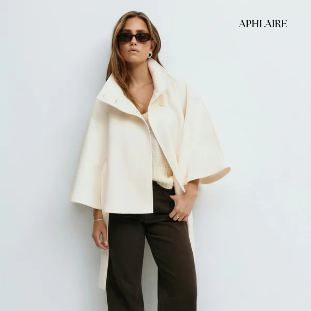Aphlaire Belted Cape Jacket