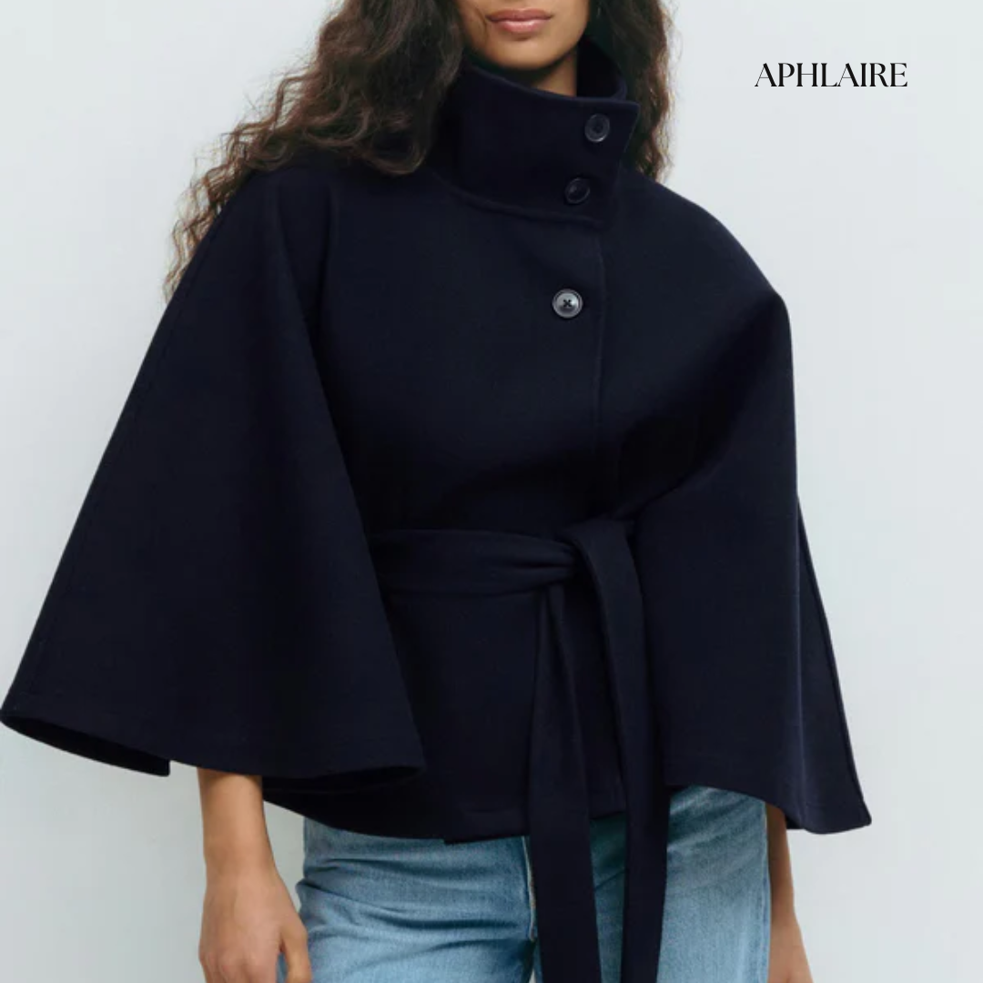 Aphlaire Belted Cape Jacket