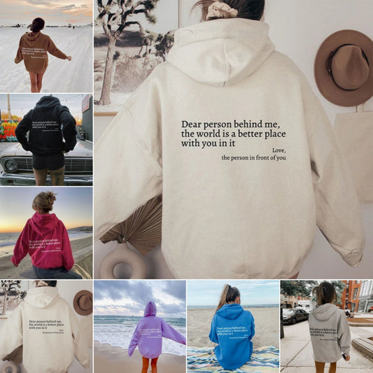 Dear Person Behind Me Hoodie - APHLAIRE