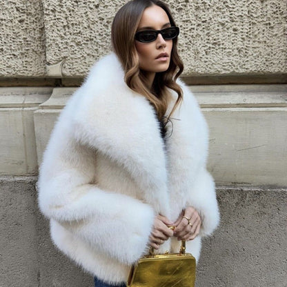 Aphlaire Chic Faux Fur Coat
